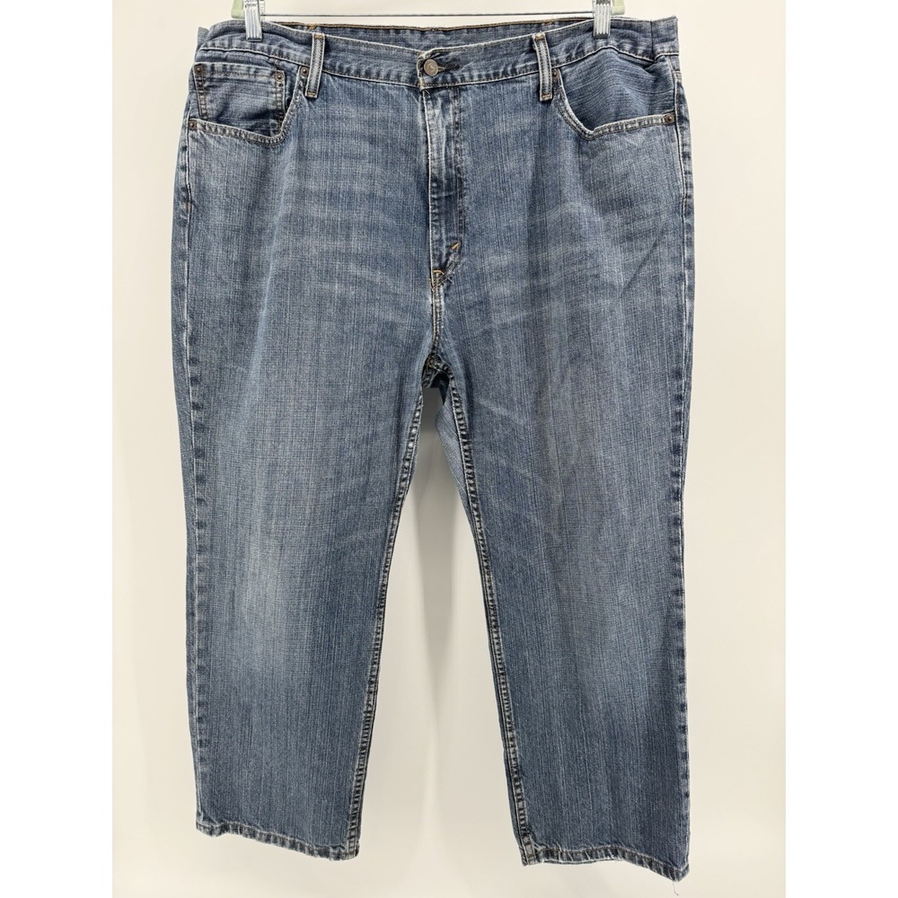 Levi's 559 Size 44x29 Blue Denim Jeans Regular Fit Straight Leg Red Tab